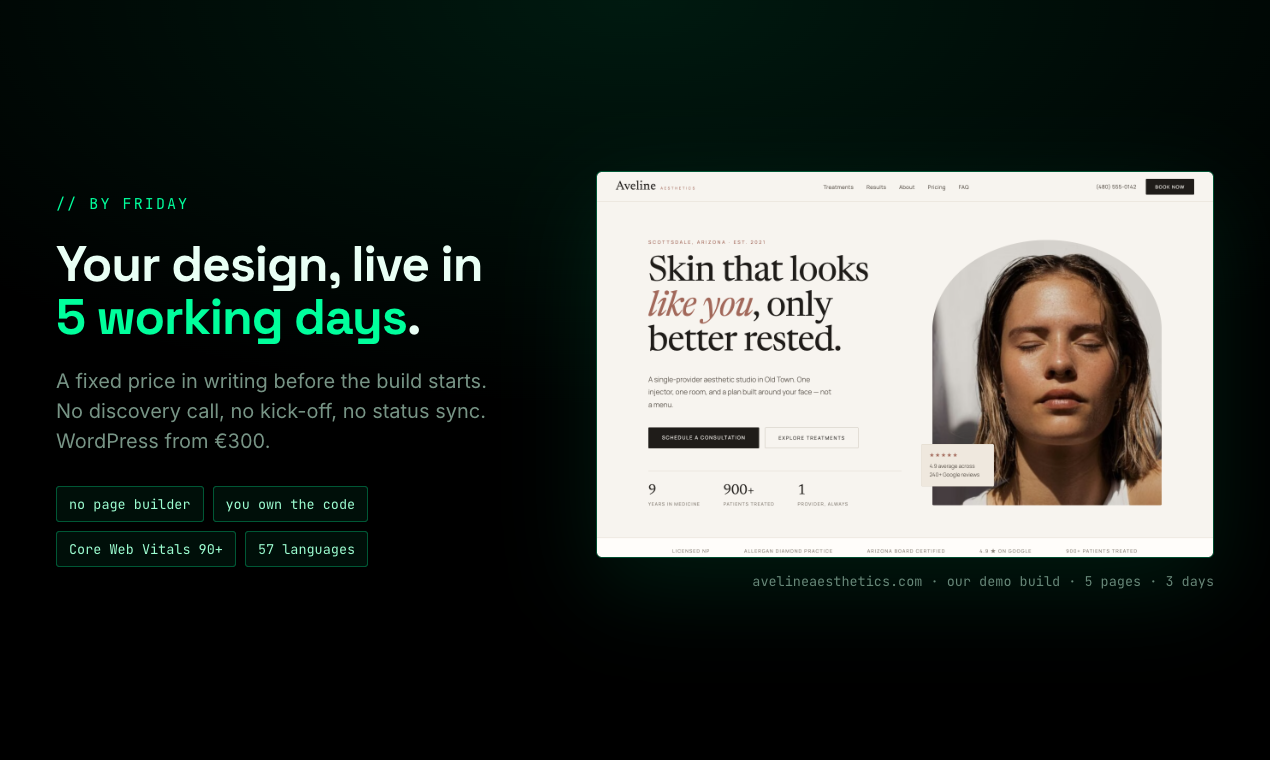 Figma to WordPress in 5 Working Days - image 1