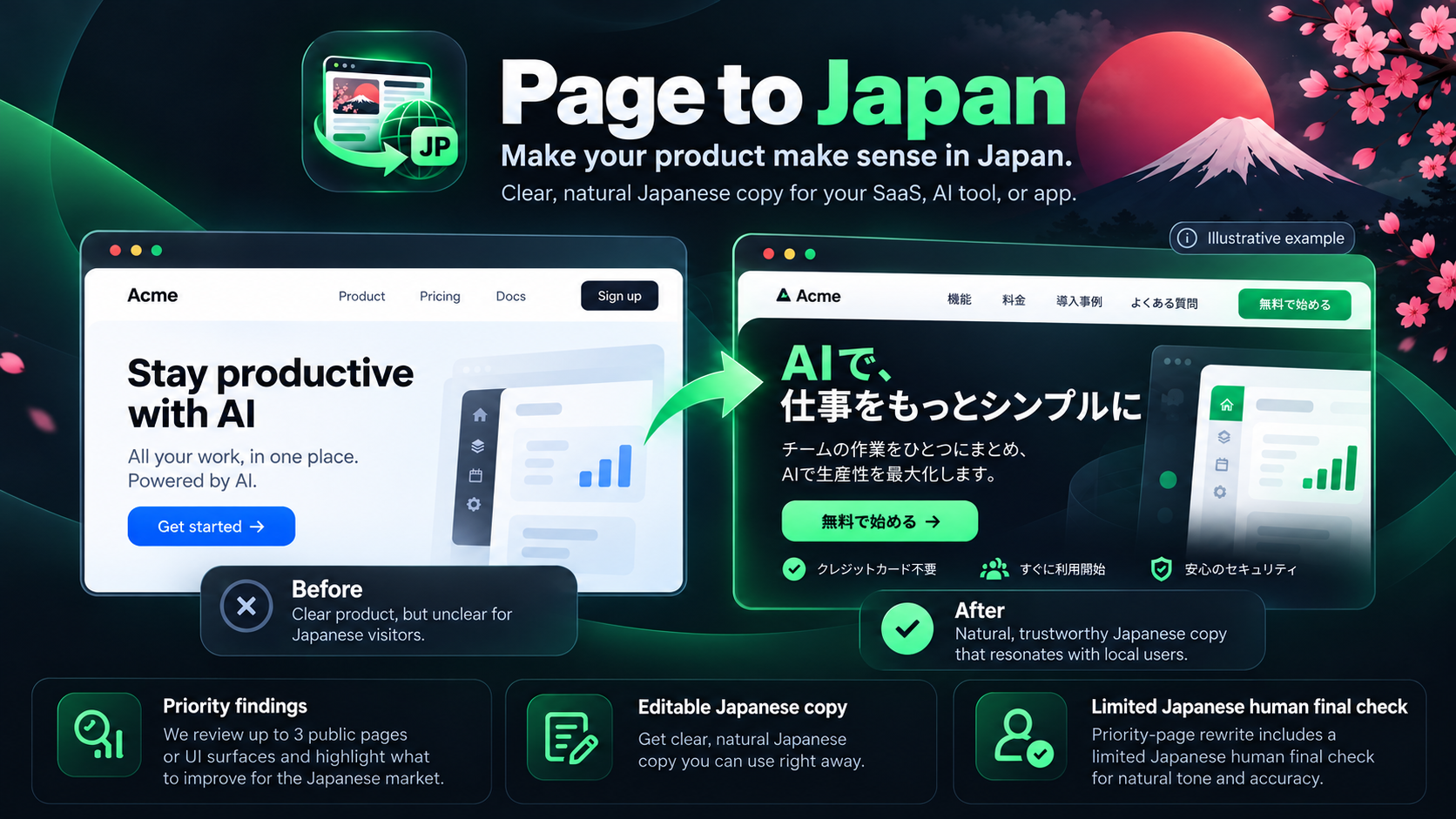 Page to Japan - image 1